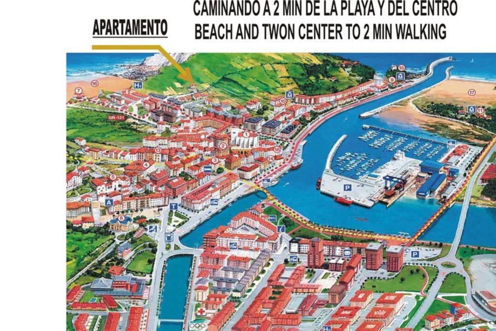 2 Habit, Sala, Terraza, Jardin, Parking Gratis Apartment Zumaia Exterior photo